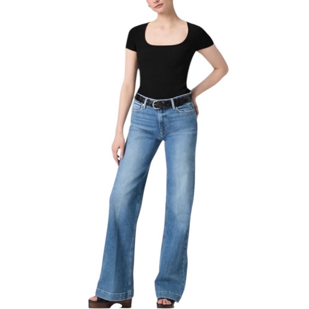 Paige‎ Leenah slim wide leg jeans 24